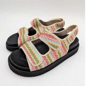 ABound Chance Platform Sandal Women's Yellow Clover Multi Size US7M